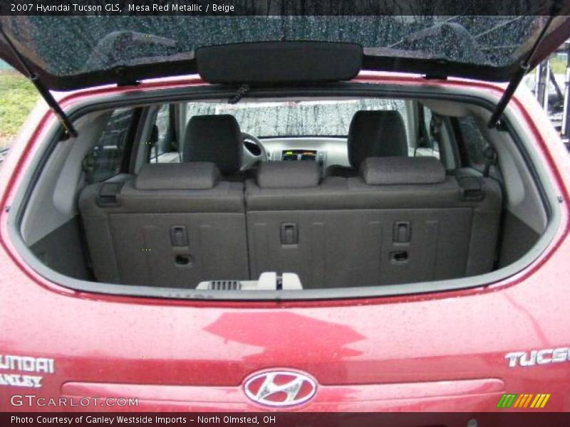 Mesa Red Metallic / Beige 2007 Hyundai Tucson GLS