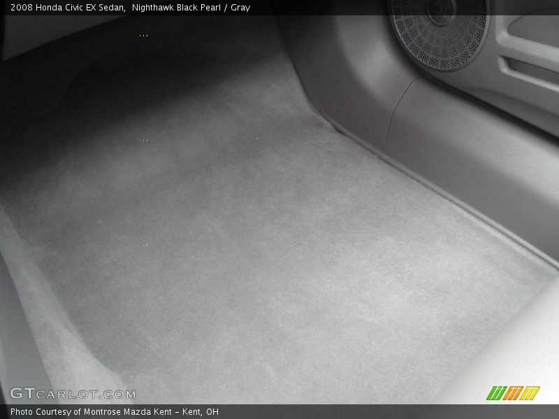 Nighthawk Black Pearl / Gray 2008 Honda Civic EX Sedan