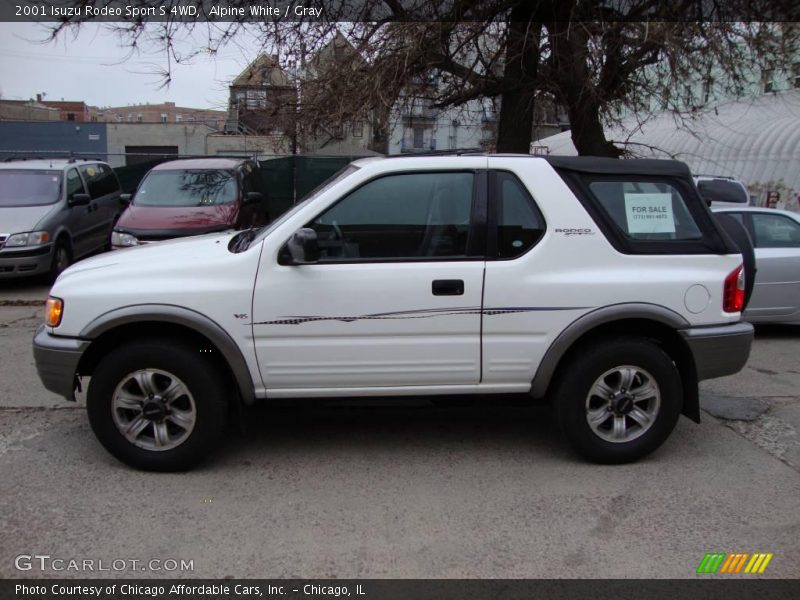 Alpine White / Gray 2001 Isuzu Rodeo Sport S 4WD