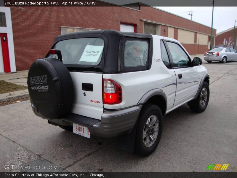 Alpine White / Gray 2001 Isuzu Rodeo Sport S 4WD
