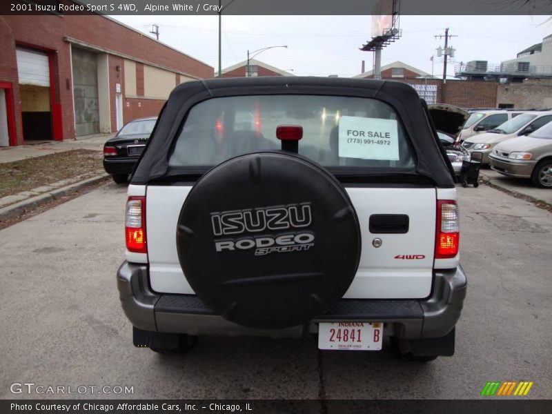 Alpine White / Gray 2001 Isuzu Rodeo Sport S 4WD