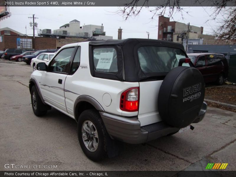 Alpine White / Gray 2001 Isuzu Rodeo Sport S 4WD