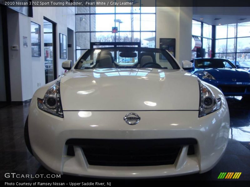 Pearl White / Gray Leather 2010 Nissan 370Z Sport Touring Roadster