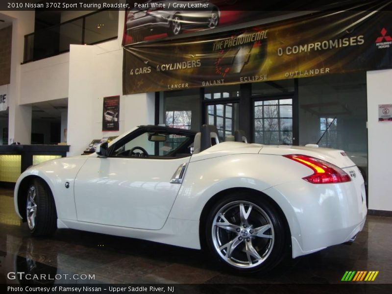 Pearl White / Gray Leather 2010 Nissan 370Z Sport Touring Roadster