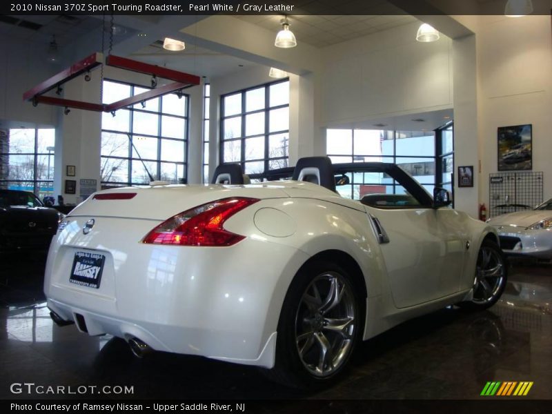 Pearl White / Gray Leather 2010 Nissan 370Z Sport Touring Roadster