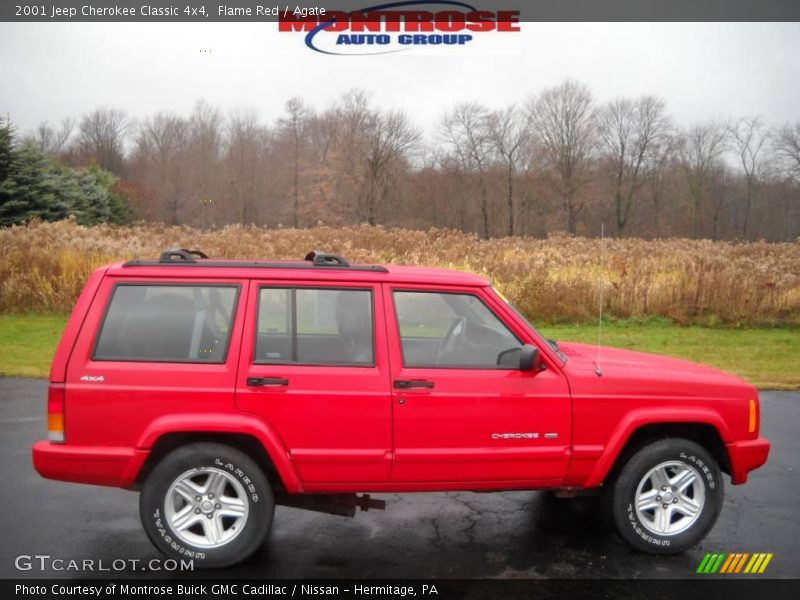 Flame Red / Agate 2001 Jeep Cherokee Classic 4x4