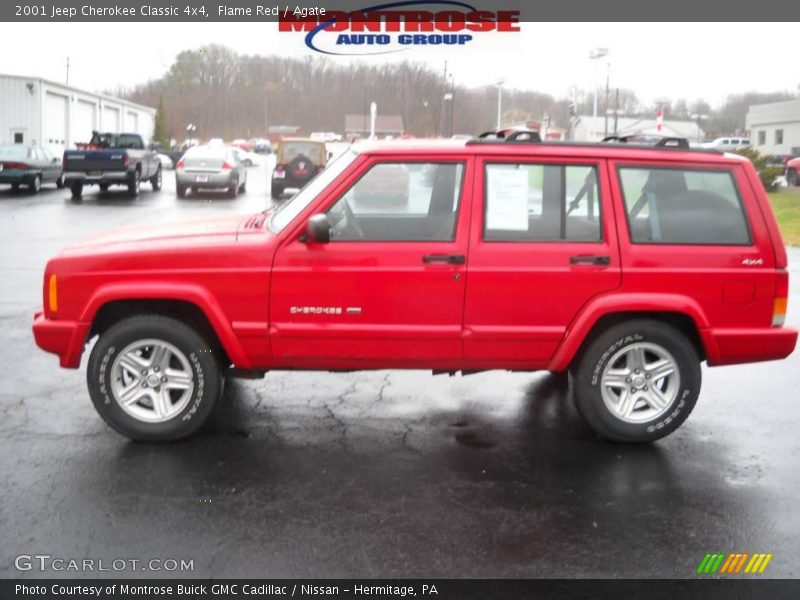 Flame Red / Agate 2001 Jeep Cherokee Classic 4x4