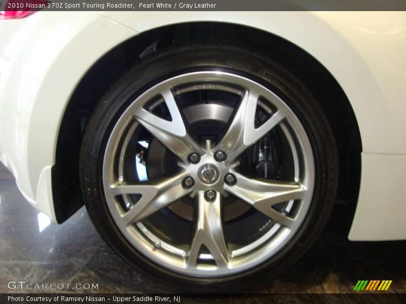 Pearl White / Gray Leather 2010 Nissan 370Z Sport Touring Roadster