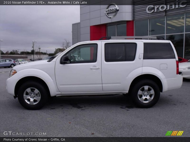 Avalanche White / Cafe Latte 2010 Nissan Pathfinder S FE+
