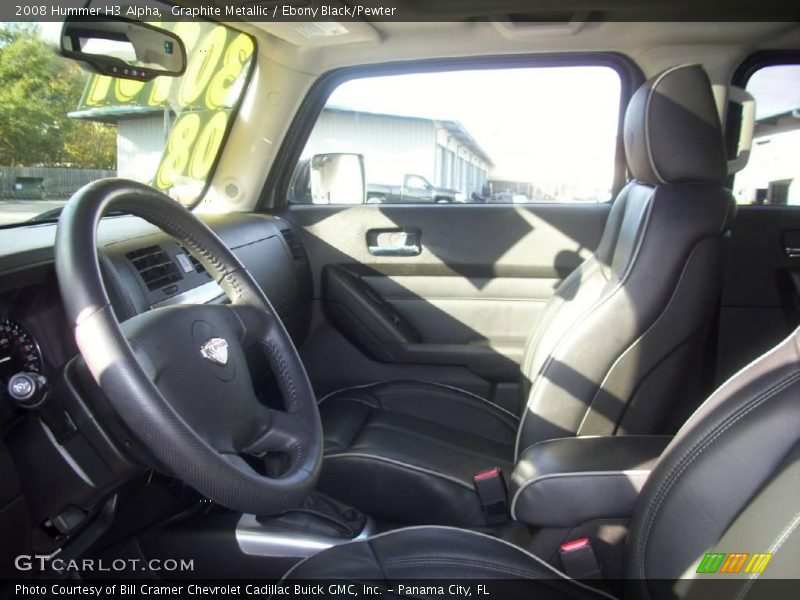 Graphite Metallic / Ebony Black/Pewter 2008 Hummer H3 Alpha