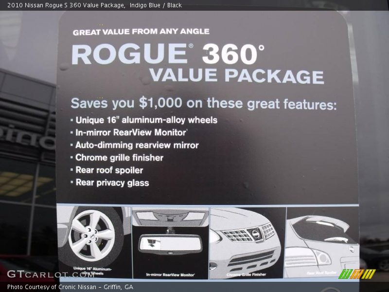 Indigo Blue / Black 2010 Nissan Rogue S 360 Value Package