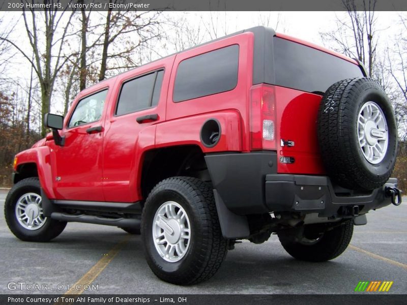 Victory Red / Ebony/Pewter 2009 Hummer H3