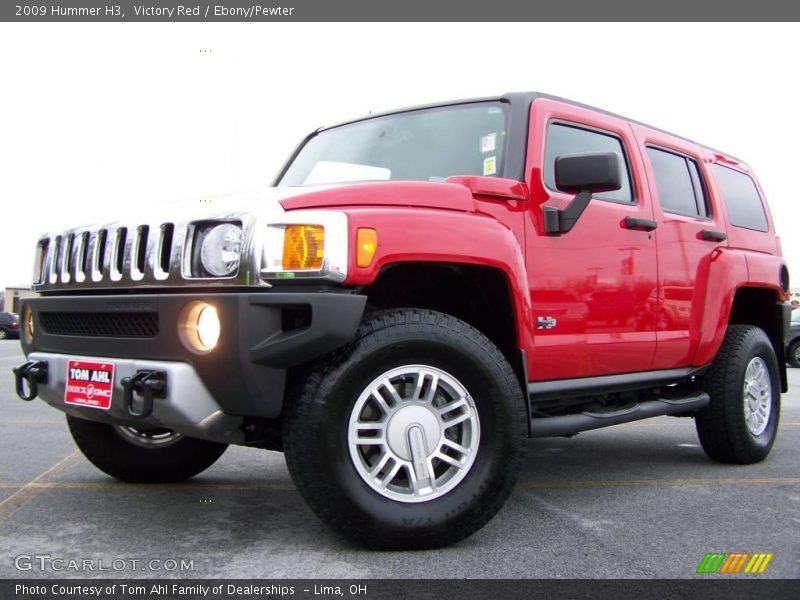 Victory Red / Ebony/Pewter 2009 Hummer H3