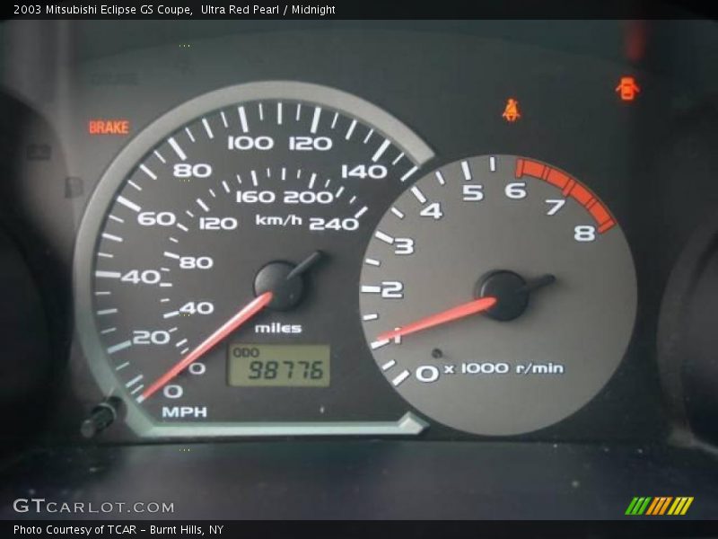 Ultra Red Pearl / Midnight 2003 Mitsubishi Eclipse GS Coupe