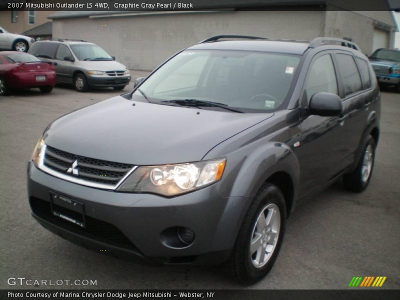 Graphite Gray Pearl / Black 2007 Mitsubishi Outlander LS 4WD