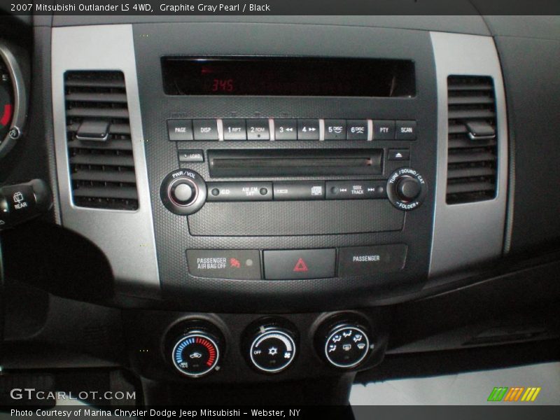 Graphite Gray Pearl / Black 2007 Mitsubishi Outlander LS 4WD