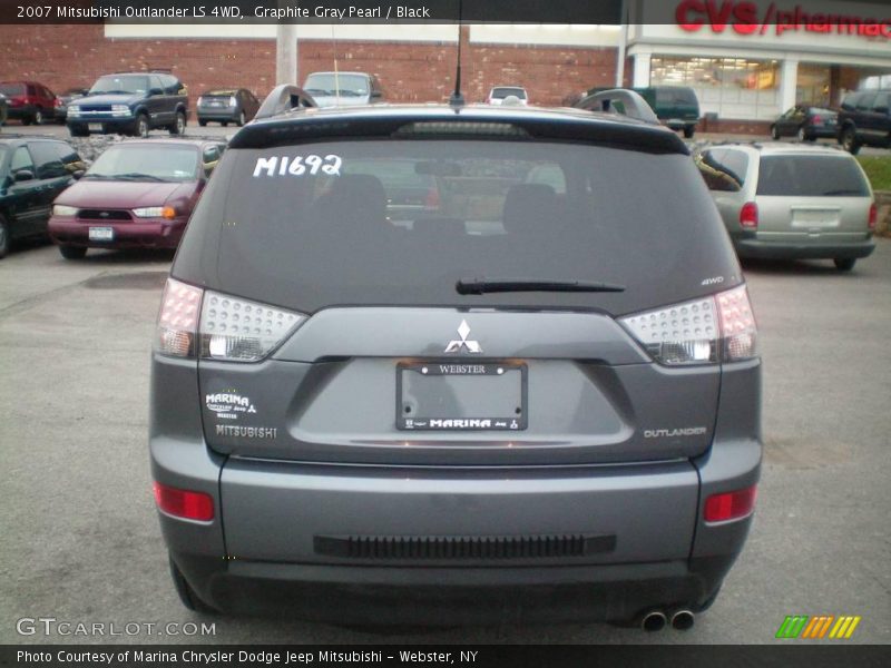 Graphite Gray Pearl / Black 2007 Mitsubishi Outlander LS 4WD