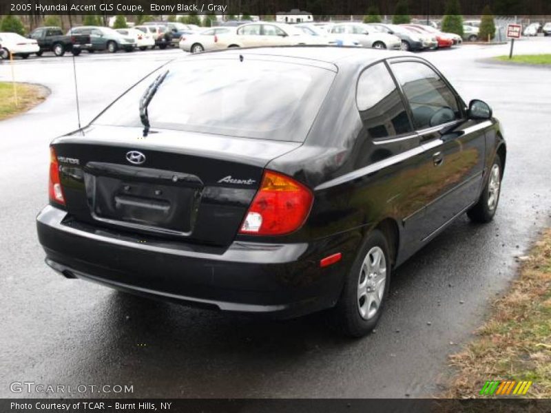 Ebony Black / Gray 2005 Hyundai Accent GLS Coupe