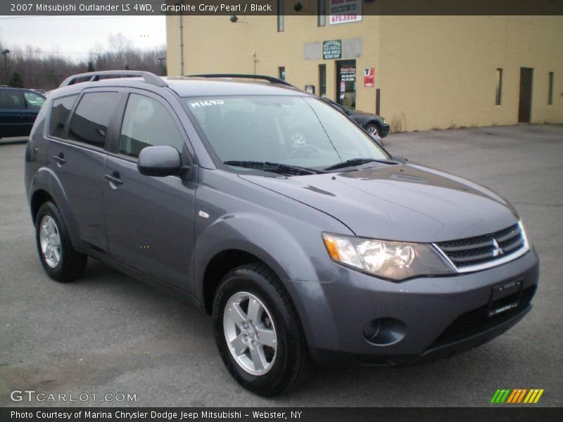 Graphite Gray Pearl / Black 2007 Mitsubishi Outlander LS 4WD