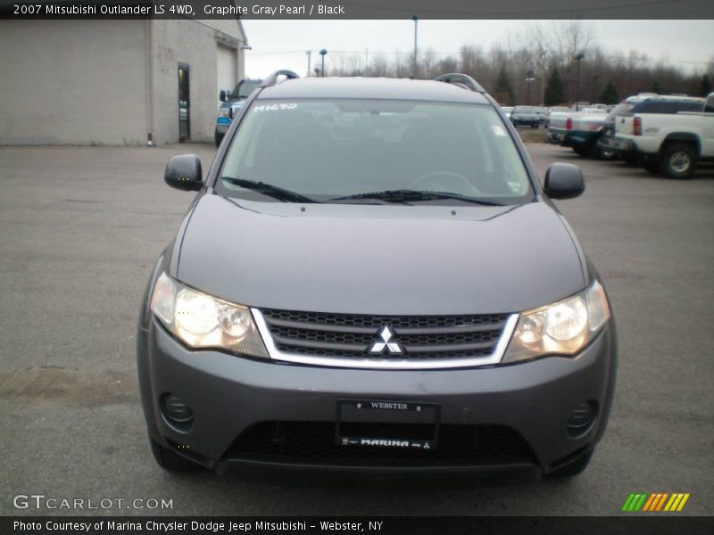 Graphite Gray Pearl / Black 2007 Mitsubishi Outlander LS 4WD