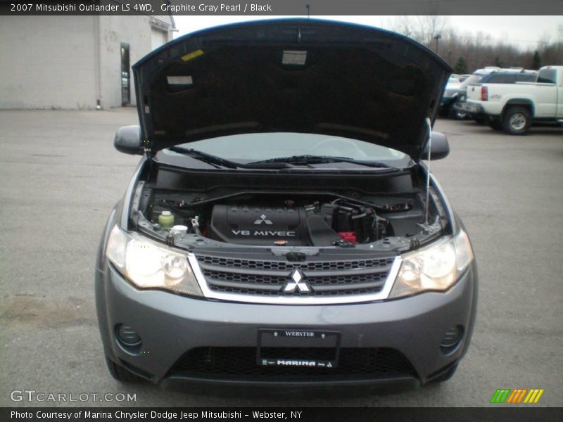 Graphite Gray Pearl / Black 2007 Mitsubishi Outlander LS 4WD