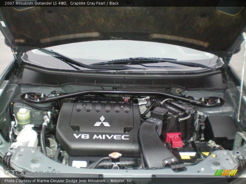 Graphite Gray Pearl / Black 2007 Mitsubishi Outlander LS 4WD