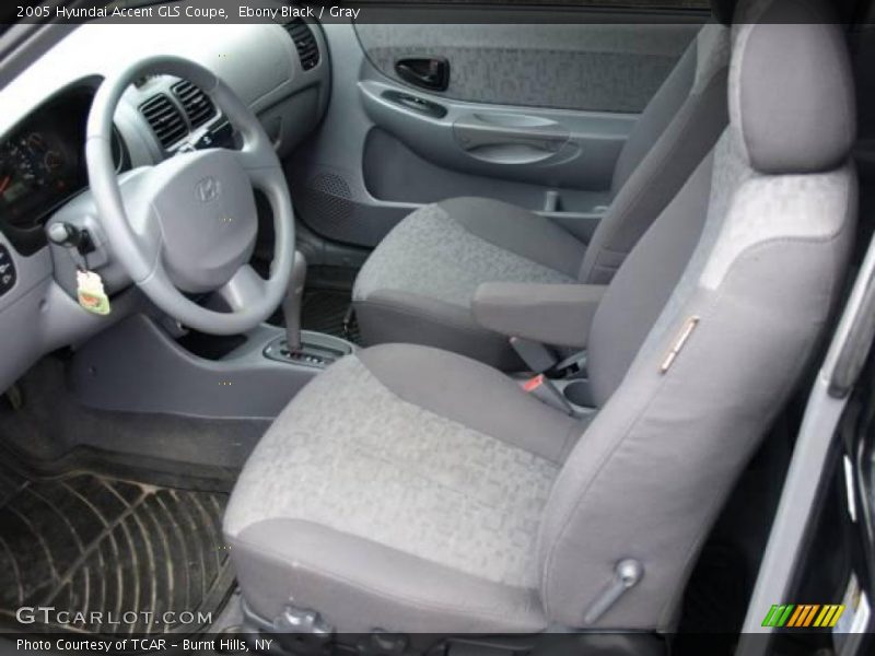 Ebony Black / Gray 2005 Hyundai Accent GLS Coupe