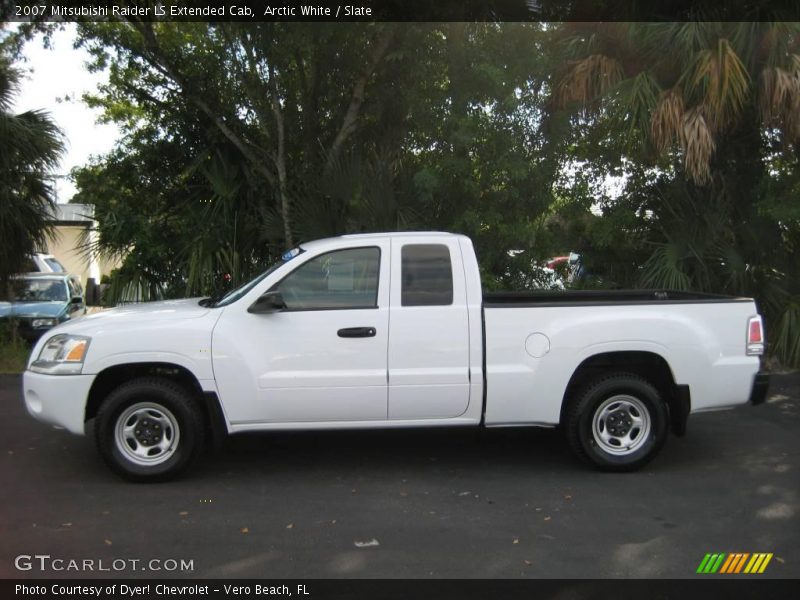 Arctic White / Slate 2007 Mitsubishi Raider LS Extended Cab