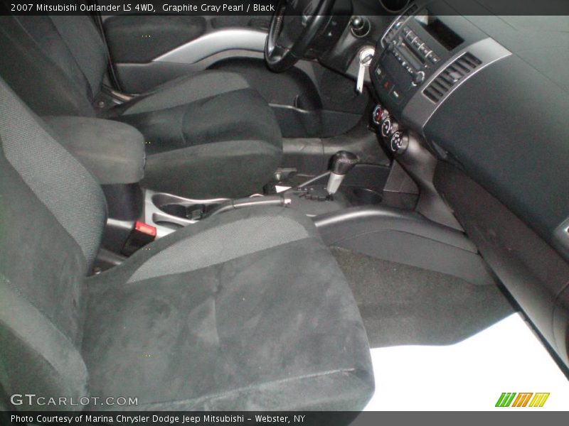 Graphite Gray Pearl / Black 2007 Mitsubishi Outlander LS 4WD