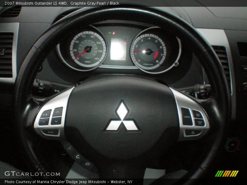 Graphite Gray Pearl / Black 2007 Mitsubishi Outlander LS 4WD