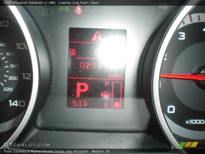 Graphite Gray Pearl / Black 2007 Mitsubishi Outlander LS 4WD