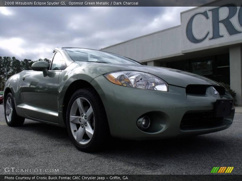 Optimist Green Metallic / Dark Charcoal 2008 Mitsubishi Eclipse Spyder GS