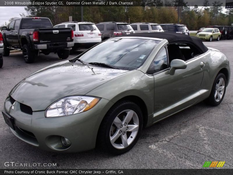 Optimist Green Metallic / Dark Charcoal 2008 Mitsubishi Eclipse Spyder GS