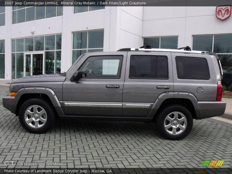 Mineral Gray Metallic / Dark Khaki/Light Graystone 2007 Jeep Commander Limited
