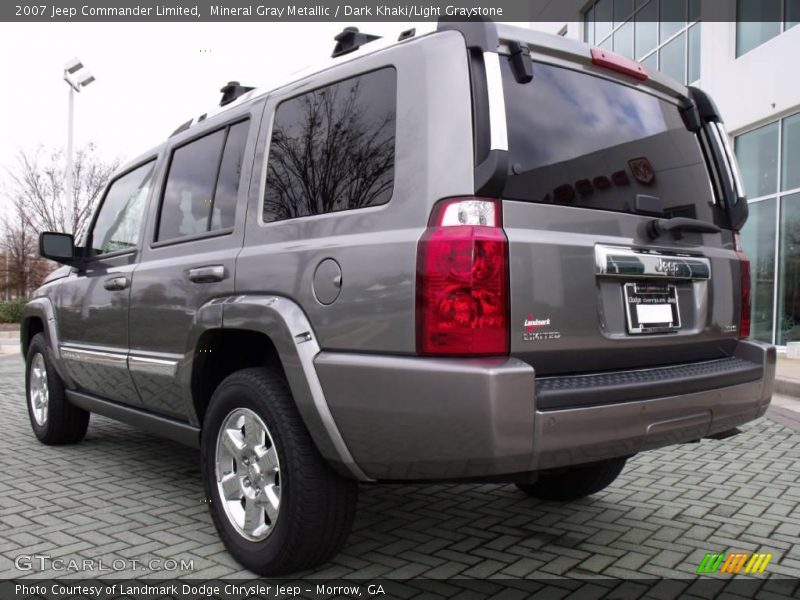 Mineral Gray Metallic / Dark Khaki/Light Graystone 2007 Jeep Commander Limited