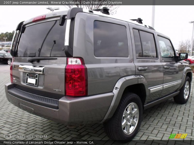 Mineral Gray Metallic / Dark Khaki/Light Graystone 2007 Jeep Commander Limited