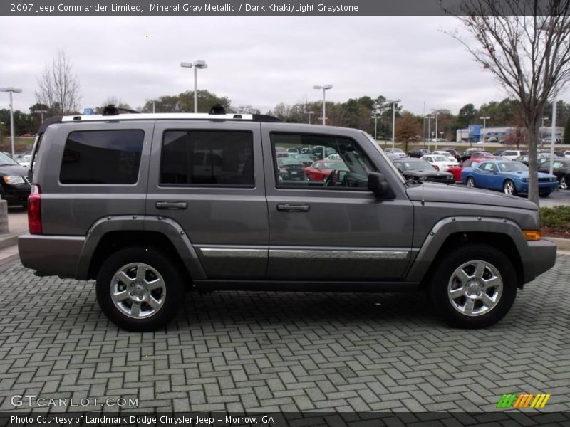 Mineral Gray Metallic / Dark Khaki/Light Graystone 2007 Jeep Commander Limited