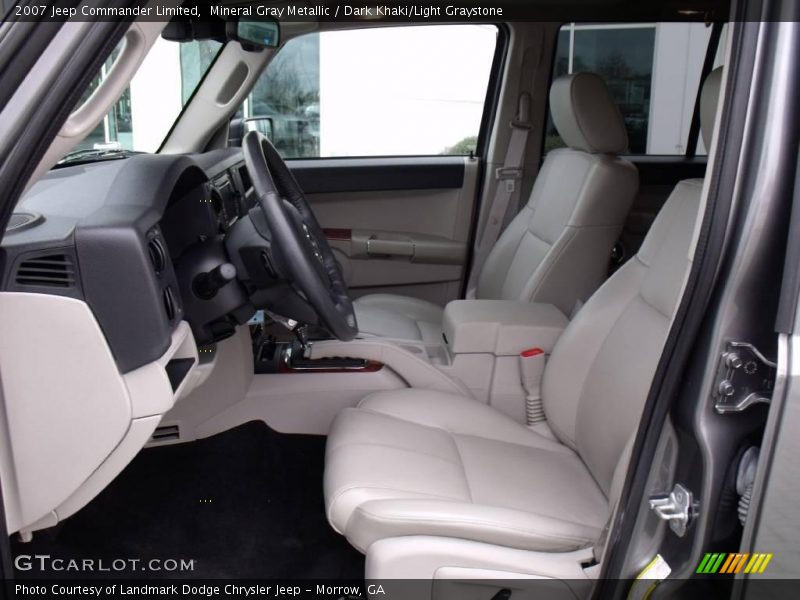 Mineral Gray Metallic / Dark Khaki/Light Graystone 2007 Jeep Commander Limited