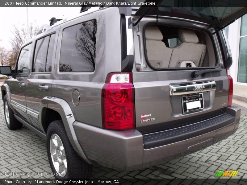 Mineral Gray Metallic / Dark Khaki/Light Graystone 2007 Jeep Commander Limited