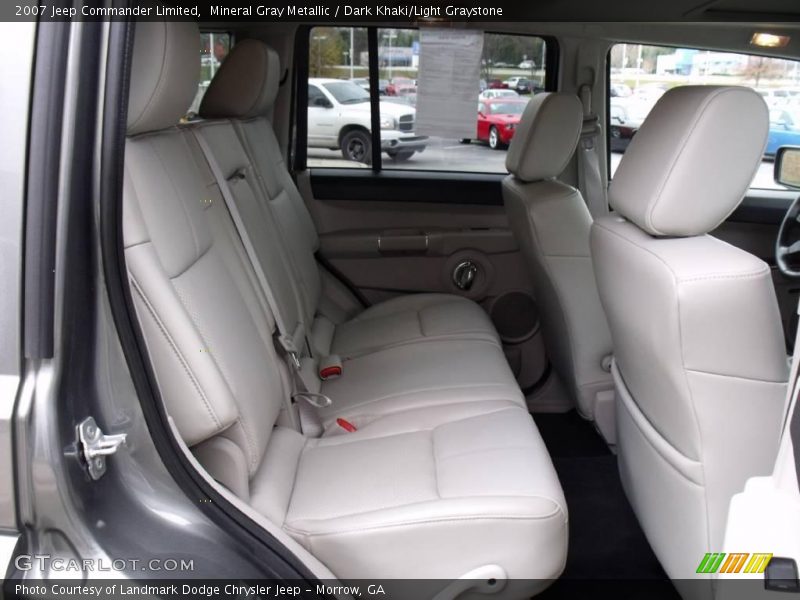 Mineral Gray Metallic / Dark Khaki/Light Graystone 2007 Jeep Commander Limited