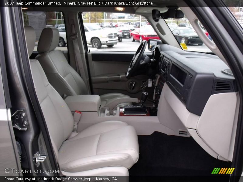 Mineral Gray Metallic / Dark Khaki/Light Graystone 2007 Jeep Commander Limited