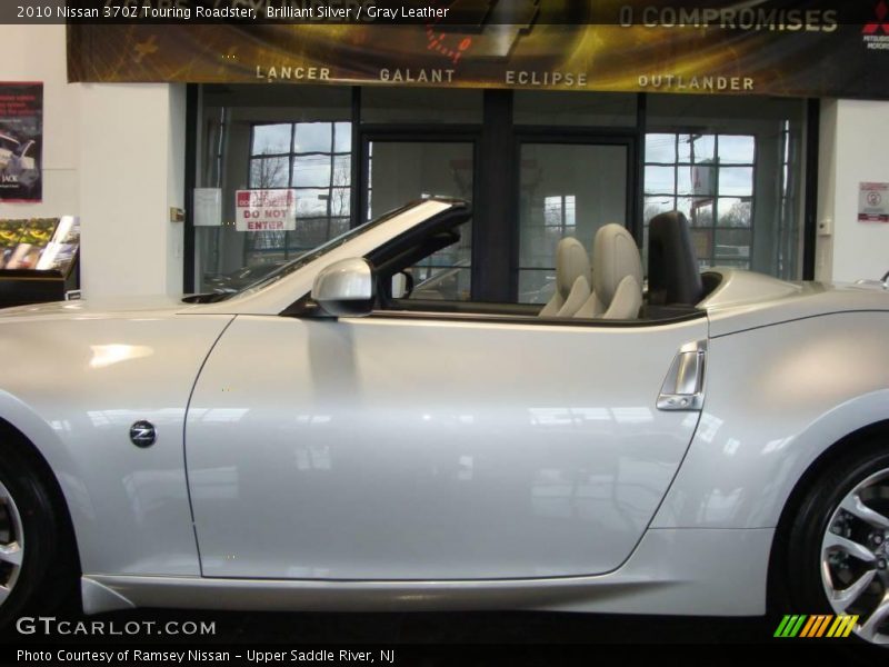 Brilliant Silver / Gray Leather 2010 Nissan 370Z Touring Roadster