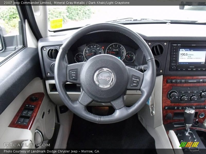 Mineral Gray Metallic / Dark Khaki/Light Graystone 2007 Jeep Commander Limited