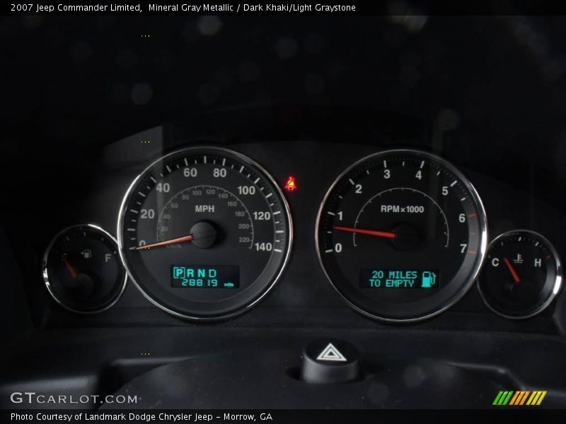 Mineral Gray Metallic / Dark Khaki/Light Graystone 2007 Jeep Commander Limited