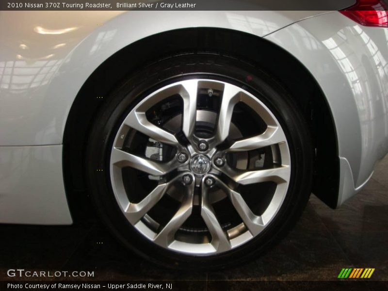 Brilliant Silver / Gray Leather 2010 Nissan 370Z Touring Roadster