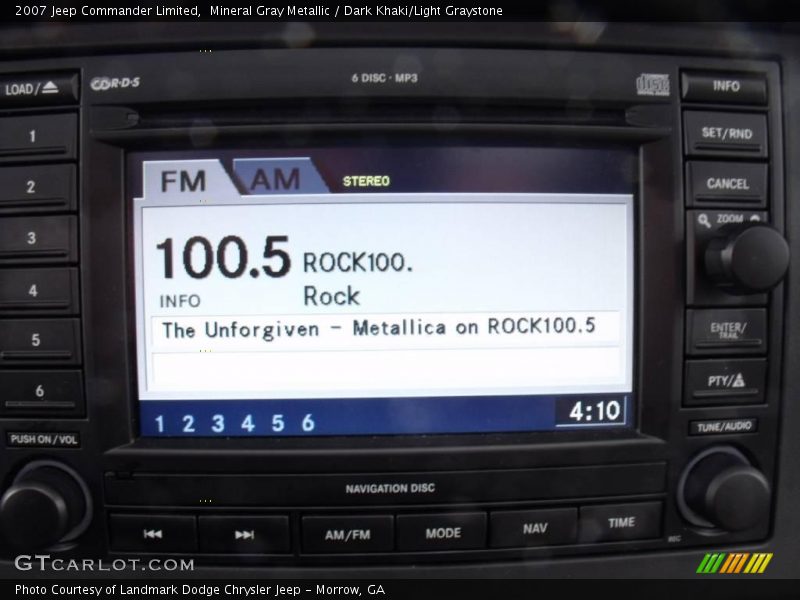 Mineral Gray Metallic / Dark Khaki/Light Graystone 2007 Jeep Commander Limited