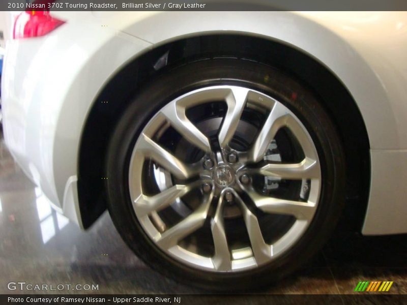 Brilliant Silver / Gray Leather 2010 Nissan 370Z Touring Roadster