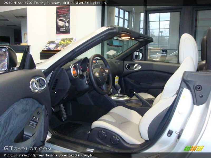 Brilliant Silver / Gray Leather 2010 Nissan 370Z Touring Roadster