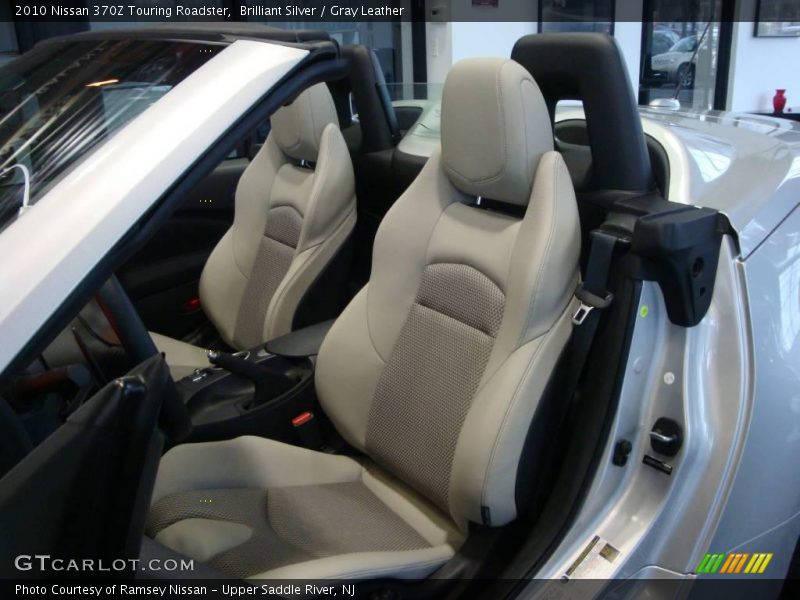 Brilliant Silver / Gray Leather 2010 Nissan 370Z Touring Roadster