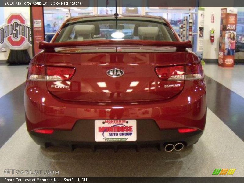 Spicy Red / Stone 2010 Kia Forte Koup EX